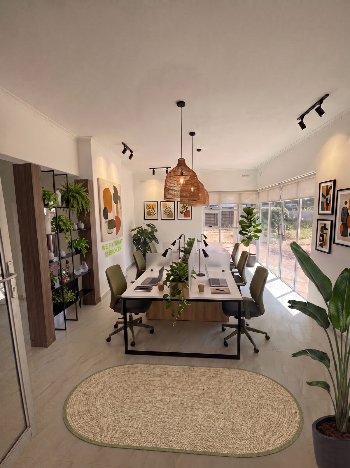 The Club Floor — a shared working lounge (indicative render)